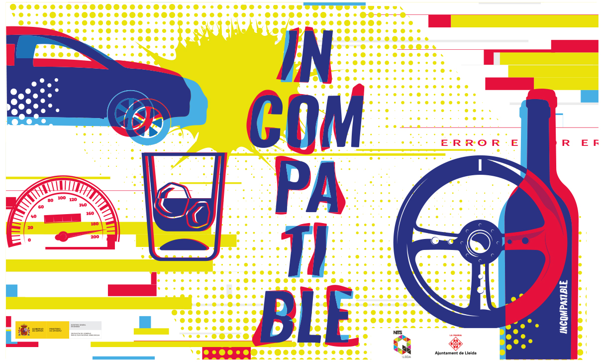 L’Ajuntament de Lleida presenta la campanya “Incompatible” per sensibilitzar la ciutadania dels riscos de la conducció de qualsevol vehicle sota els efectes del consum de substàncies