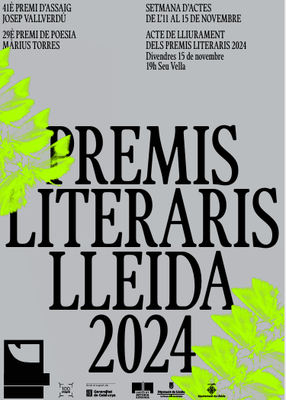 <bound method DexterityContent.Title of <Event at /fs-paeria/paeria/ca/actualitat/agenda/acte-de-lliurament-dels-premis-literaris-2024-41e-premi-d2019assaig-josep-vallverdu-i-29e-premi-de-poesia-marius-torres>>.