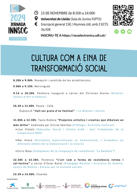 <bound method DexterityContent.Title of <Event at /fs-paeria/paeria/ca/actualitat/agenda/jornada-innsoc-la-cultura-com-a-eina-de-transformacio-social>>.