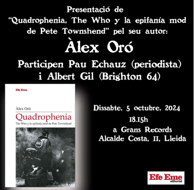 <bound method DexterityContent.Title of <Event at /fs-paeria/paeria/ca/actualitat/agenda/presentacio-del-llibre-quadrophenia-the-who-y-la-epifania-mod-de-pete-townshend>>.