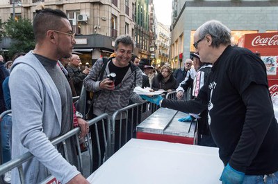 Inici del Carnaval de Lleida 2020 amb la Tupinada Popular i el Pastís de la festa.