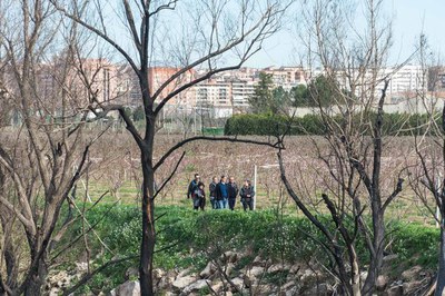 La caminada ha passat per la canalització del riu i per espais propers al riu a l'Horta.