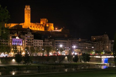 La Paeria tornarà el 28 de març a apagar una hora les llums de la Seu Vella entre altres edificis.