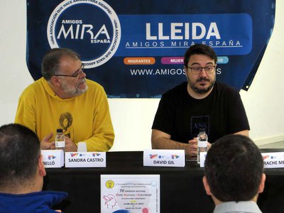 El responsable de l'oficina dels Drets Humans de la Paeria, David Gil, també ha participat en la jornada.