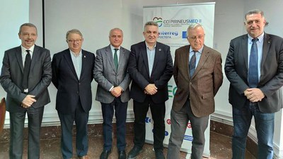 La presentació del CCI Pirineus Med ha reunit a Lleida als representants de les cambres participants en el projecte.