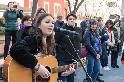 La cantautora Guada Garino ha interpretat una cançó que ella mateixa ha compost per aquest acte.