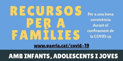 La Paeria posa a l’abast de les famílies recursos on-line per a una convivència positiva durant el confinament.