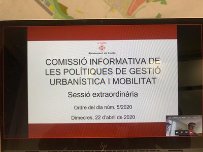 La Comissió d'Urbanisme ha tornat a fer-se avui per videoconferència.