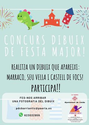 Nova acció del PDC del Centre Històric per la Festa Major amb un concurs de dibuix.