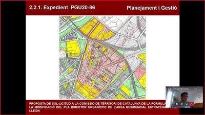 La comissió d'Urbanisme s'ha celebrat avui de forma telemàtica.