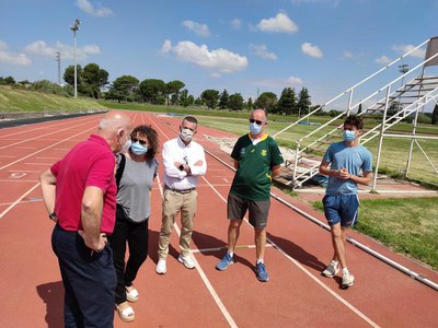 Visita a les pistes municipals d'atletisme de les Basses.