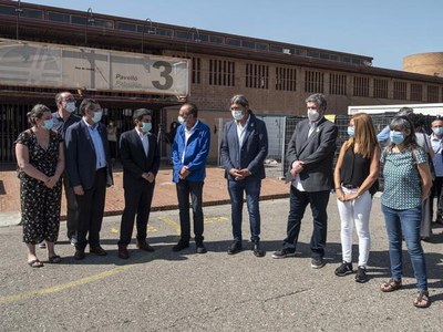 Visita per conèixer el dispostiu d'atenció a les persones temporeres a Lleida.