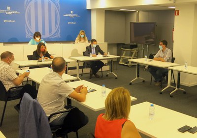 Reunió de treball a la Delegació del Govern a Lleida.