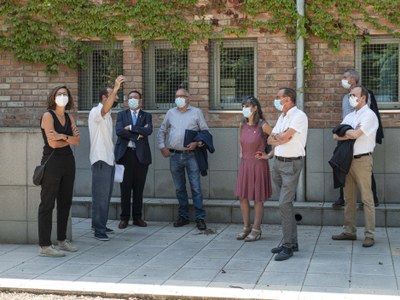 Visita a l'escola Camps Elisis per conèixer l'avantprojecte d'ampliació del centre.