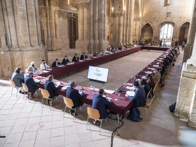 La nau central de la Seu Vella ha acollit la constitució de la Taula..