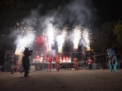 Els Marraquets han acompanyat els Diables de Lleida.