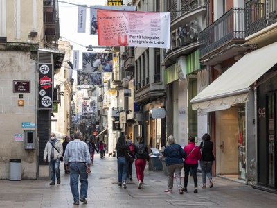 L'encapçalament de la mostra es troba a la plaça Paeria.