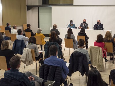 L'acte de lliurament dels guardons i la beca ha tingut lloc avui a la tarda a la sala Alfred Perenya.