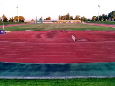 Imatge de la Pista municipal d'Atletisme, situada a Les Basses..