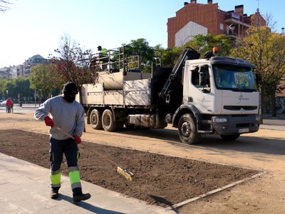 L'obra es completarà amb la plantació d'una cinquantena d'arbres aquest hivern.