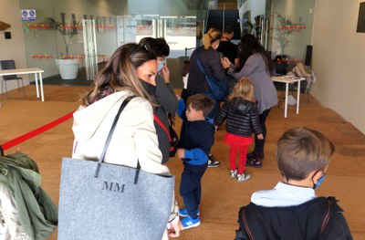 Un públic familiar ha omplert tot l'aforament reservat a la Sala 2 de la Llotja.