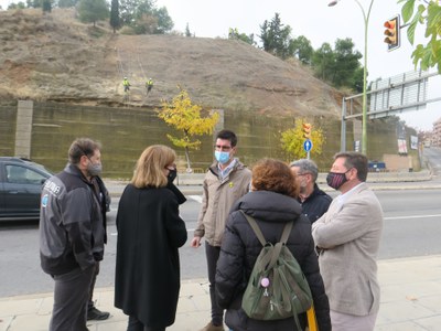 Postius ha visitat aquest matí les obres que es duen a terme a Gardeny.