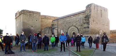 Abans d'iniciar els treballs, part dels voluntaris han volgut deixar constància de la seva participació.