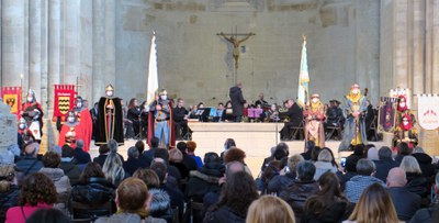 La nau central de la Seu Vella ha omplert l'aforament limitat que hi havia previst.