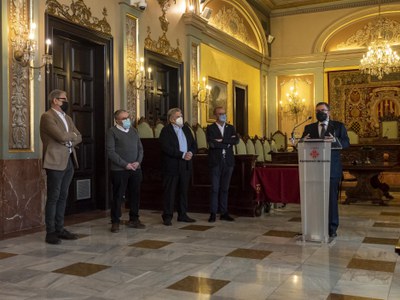 Jesús Gutiérrez, en un moment de la seva intervenció..