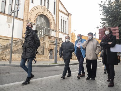 El Mercat del Pla, un equipament que ha estat tema de conversa a la trobada.