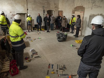 Alumnes de l'Institut Municipal d'Ocupació treballaran en la rehabilitació d'aquest espai, a la planta baixa de l'H2.