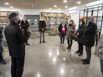 La visita també ha inclòs les instal·lacions del magatzem cooperatiu GEPA.