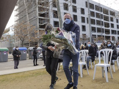 En finalitzar l'acte hi ha hagut una ofrena floral de les institucions i col·lectius que hi han participat.