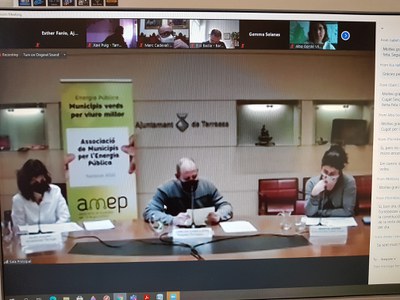 Acte de constitució de l'AMEP, impulsat per 74 municipis catalans, entre els quals Lleida, i 4 entitats.