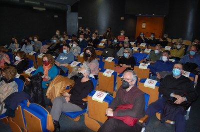 L'acte ha omplert l'aforament limitat autoritzat a la sala Jaume Magre.