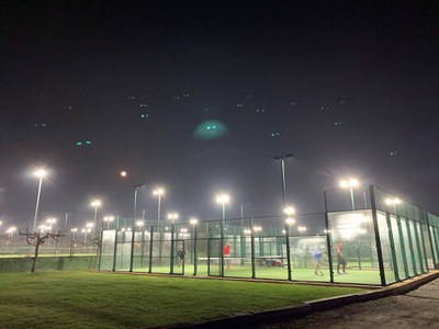 Pistes de pàdel al Club Tennis Urgell.