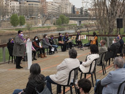 La intevenció de Dolors Comes, en representació de les dones de l'Horta i el món rural.