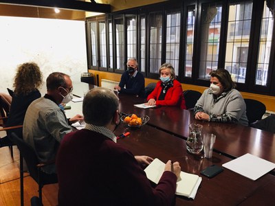 La trobada amb el sector comercial ha tingut lloc aquesta tarda a la Paeria.