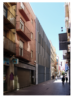 Una vista del projecte des del carrer de Sant Antoni..