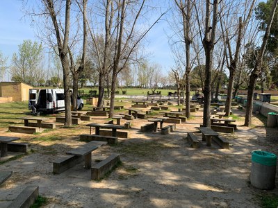 Vista de la zona de pícnic de les Basses.