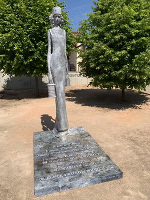 Imatge de l'escultura en homenatge a Florence Nightingale.