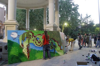 Exhibició de grafittis.