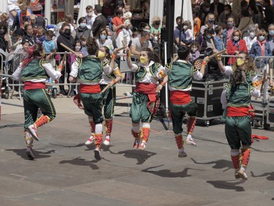 Els bastoners, un altre grup del Seguici de festa major.