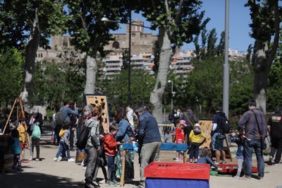 Els jocs de fusta familiar han ocupat l'espai dels Camps Elisis.