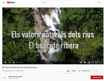 Una altra de les càpsules tracta sobre els valors naturals dels boscos de ribera.