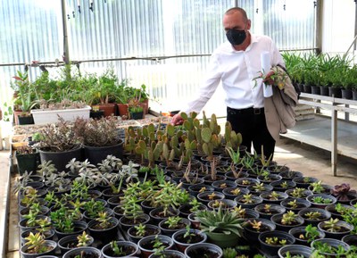 L'Escola de Jardineria té el seu hivernacle.