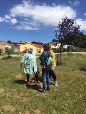 La tinent d'alcalde Sandra Castro ha visitat avui l'escola bressol de Raimat.