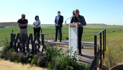 L'alcalde Miquel Pueyo ha estat l'encarregat de tancar l'acte d'inauguració.