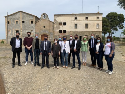 Avui ha tingut lloc la visita, a la zona de Montagut, a Alcarràs amb la participació del Paer en Cap i els alcaldes pedanis de Sucs i Raimat.