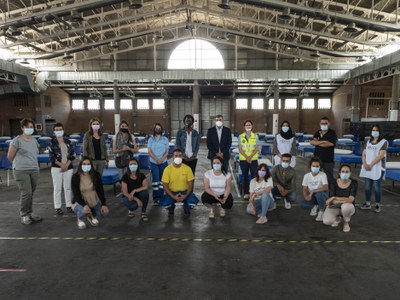 L'equip del dispositiu especial d'atenció a les persones temporeres l'integren prop de 30 persones..